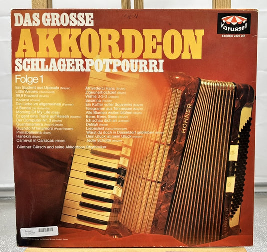 Das Grosse Akkordeon : Schlagerpotpourri : Folge 1 Record In Good Condition 6883
