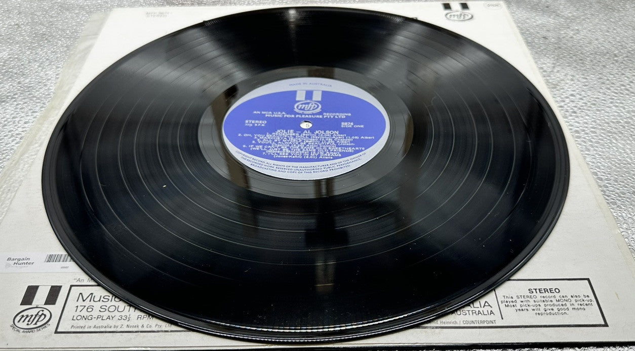 Jolie : Al Jolson Record In Good Condition 6882
