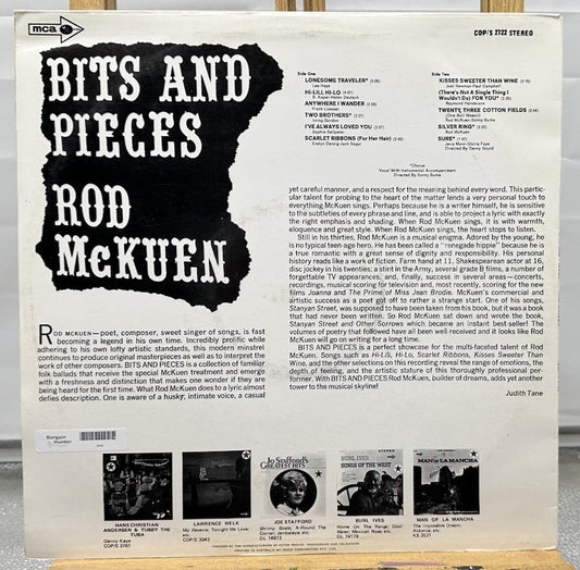 Bits And Pieces - Rod Mckuen Record In Good Condition 6868