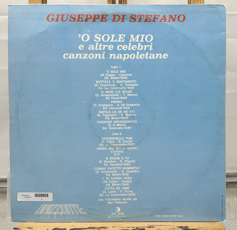 Giuseppe Di Stefano : 'O Sole Mio E Altre Celebri Canzoni Napoletane Record 6855