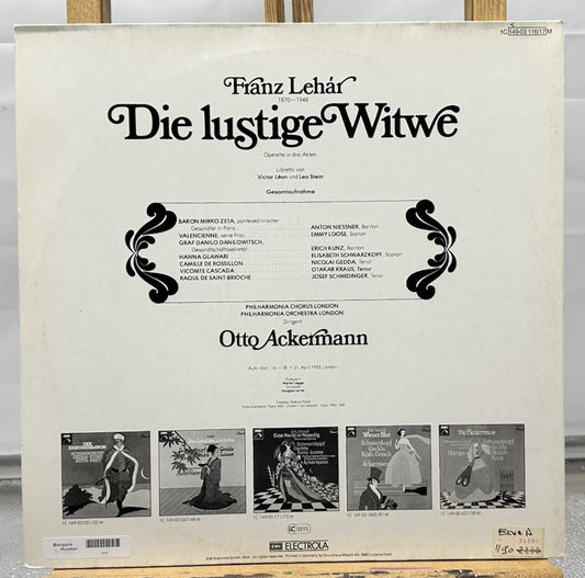 Die Lustige Witwe - Gesamtaufnahme Record In Good Condition 6998
