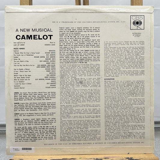 Camelot : Richard Burton / Julie Andrews Record In Good Condition 7020