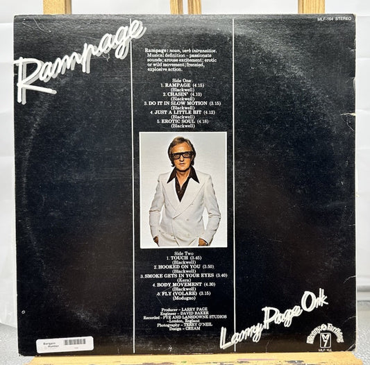 Larry Page : Rampage Record In Good Condition 7295
