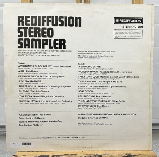 Rediffusion Stereo Sampler Record In Good Condition 7343