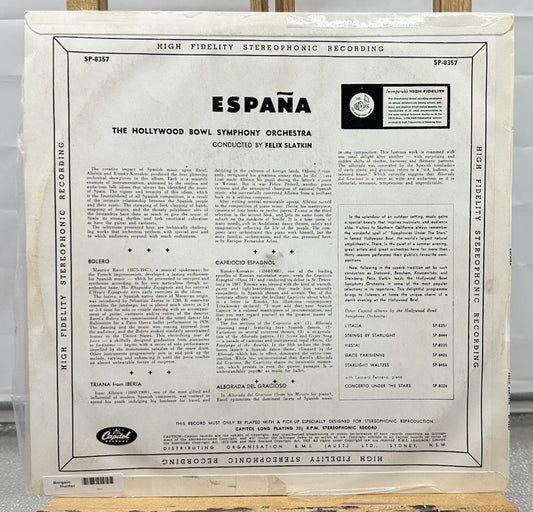 España : The Hollywood Bowl Symphony Orchestra Slatkin Record In GC 7351