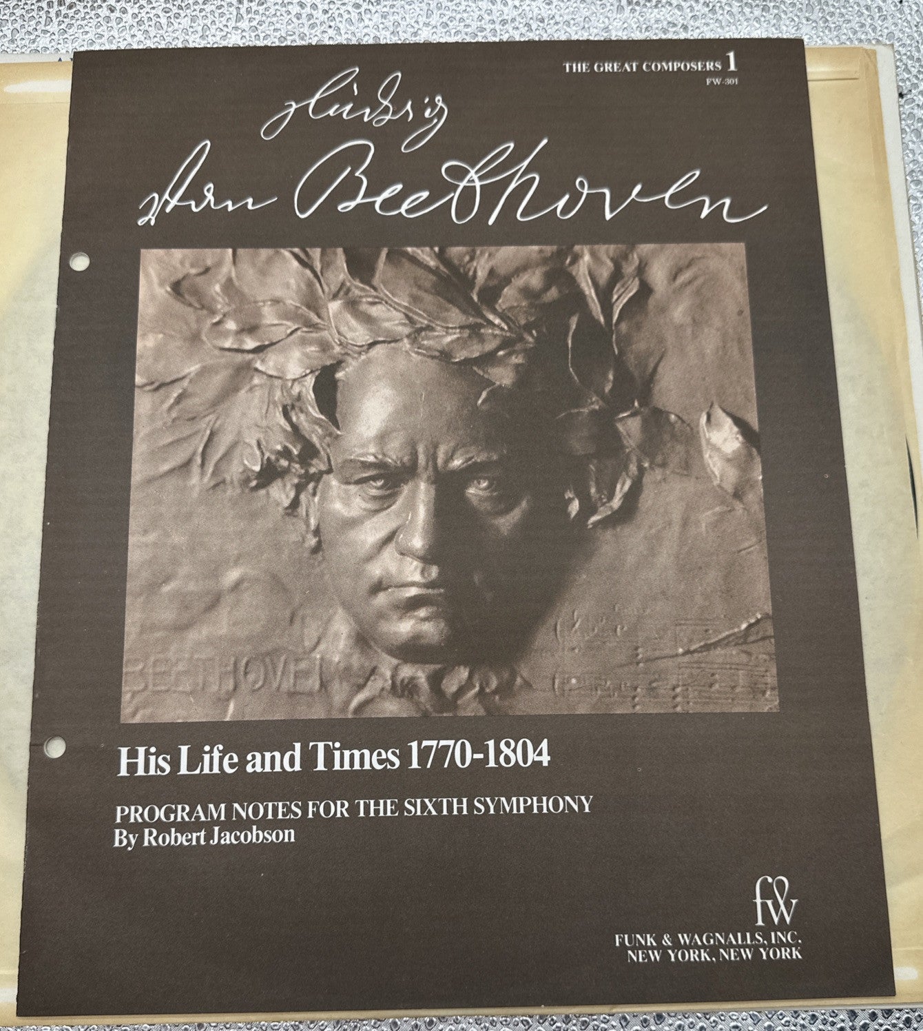 Beethoven - Family Library Of Great Music Album 1 Record In Good Condition 7328
