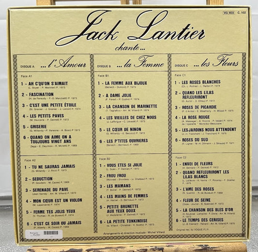 Jack Lantier – Chante ... L'Amour, La Femme, Les Fleurs Record In GC 7049