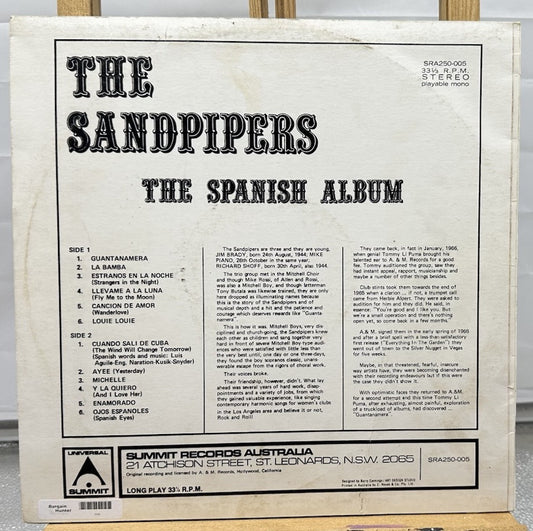 The Sandpipers : The Spanish Album Record In Good Condition 7292