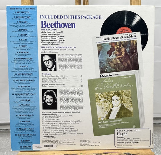 Family Library Of Great Music Album 20 : Beethoven Record In Good Condition 7336