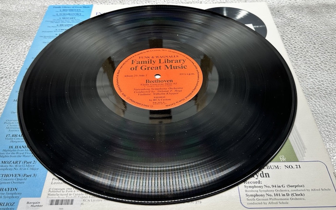Family Library Of Great Music Album 20 : Beethoven Record In Good Condition 7336