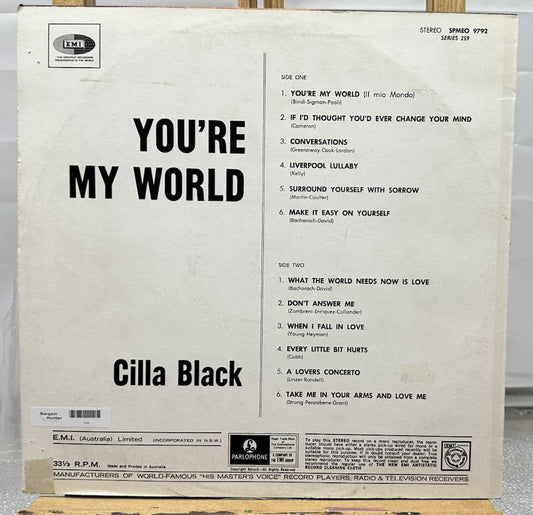 You're My World : Gilla Black Record In Good Condition 7366