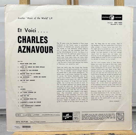 Charles Aznavour - Et Voici Record In Good Condition 6638