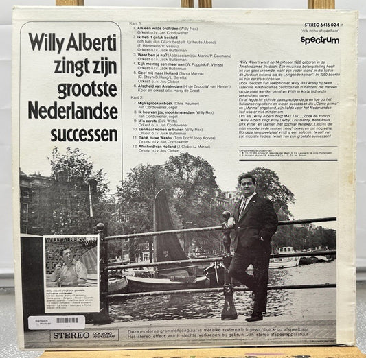 Willy Alberti - Zingt Zijn Grootste Nederlandse Successen Record In GC 6754
