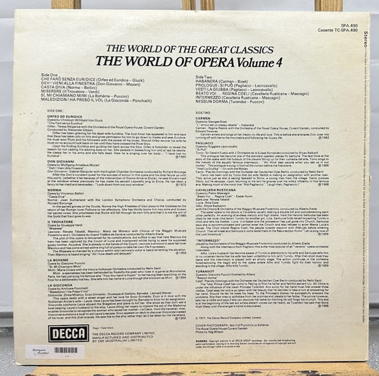 The world of Opera Vol 4 Record In Good Condition 7514