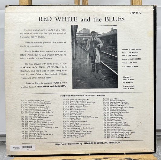 Tony Barra : Red White And The Blues Record In Good Condition 6833