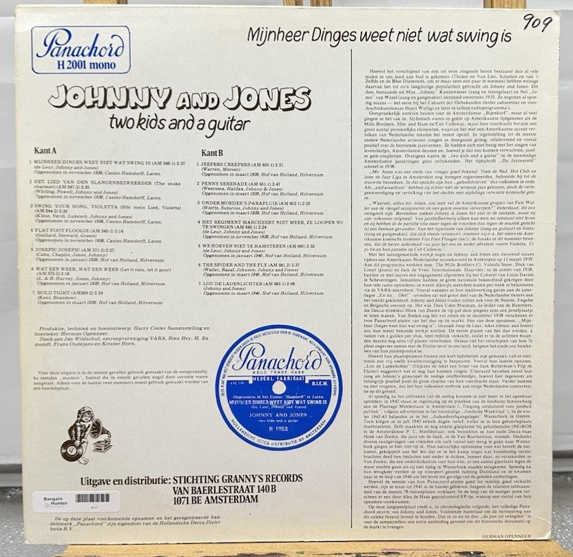 Johnny And Jones - Two Kids And A Guitar Record In Good Condition 6717