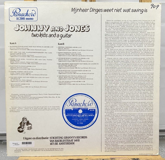 Johnny And Jones - Two Kids And A Guitar Record In Good Condition 6717