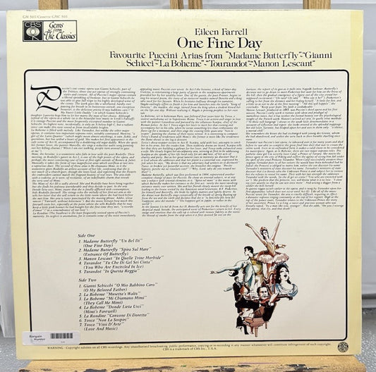 Eileen Farrell - One Fine Day Columbia Symphony Orchestra Record In GC 7570