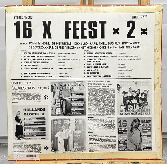 16 X Feest 2 - Uniek Record In Good Condition 6780