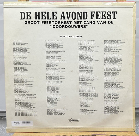 Groot Feestorkest Met Zang Van De Doordouwers – De Hele Avond Feest Record 6779