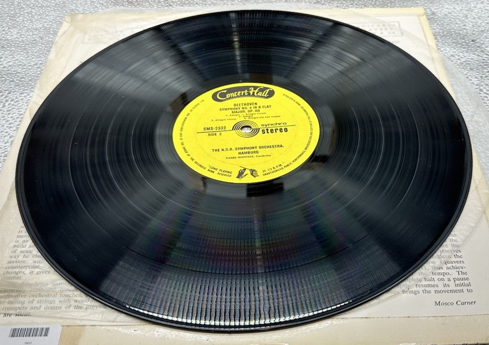 Beethoven - Symphony No. 2 & No. 4 Record In Good Condition 6651