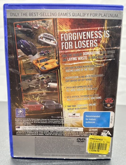 Burnout Revenge Playstation 2/PS2 Complete Game 8604