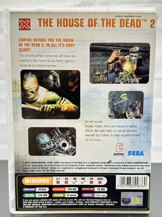 House of the Dead 2: Xplosiv Gory game SEGA PC windows - In Good Condition 8680