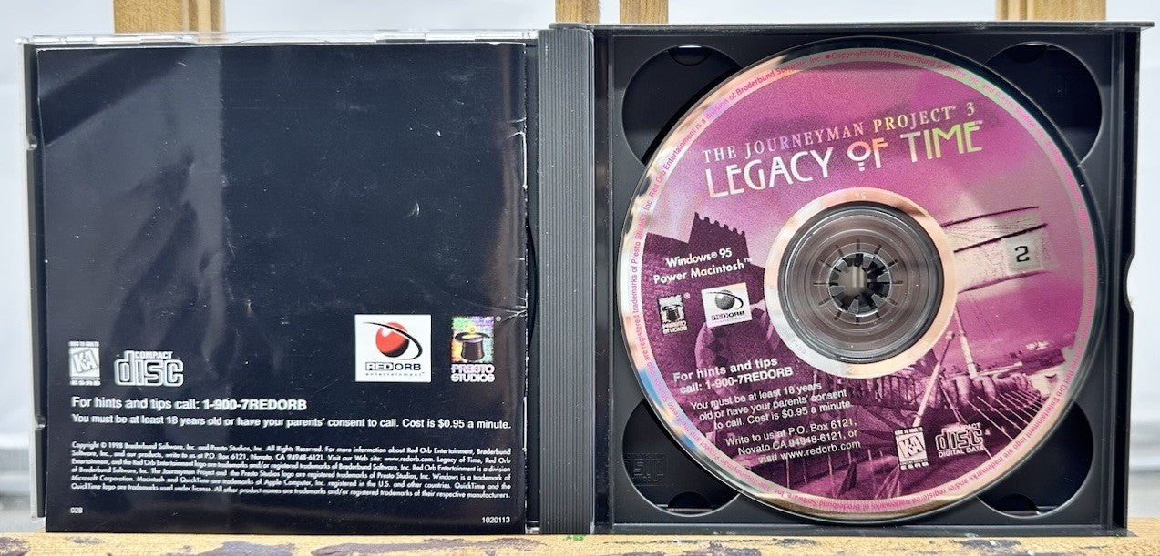 The Journeyman Project 3: Legacy of Time PC 1998 4 Discs In Good Condition 8668