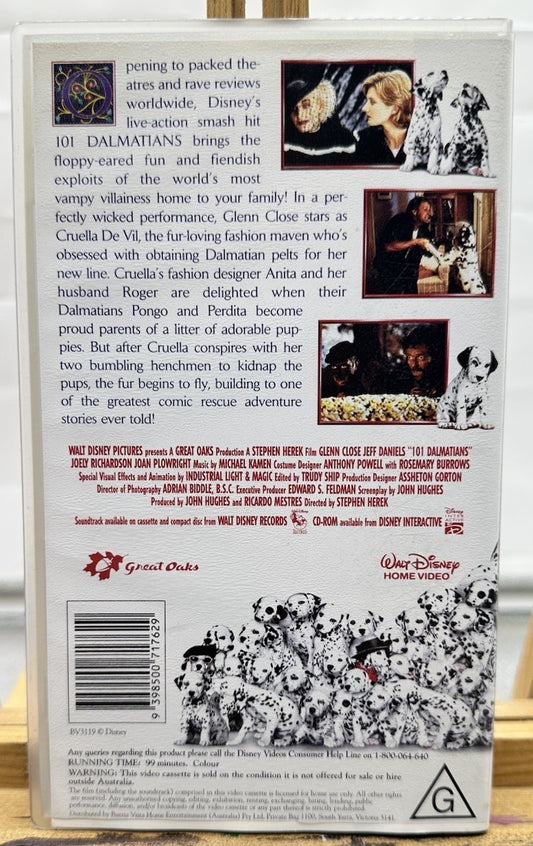 101 Dalmatians Walt Disney ~ VHS In Good Condition - 8719