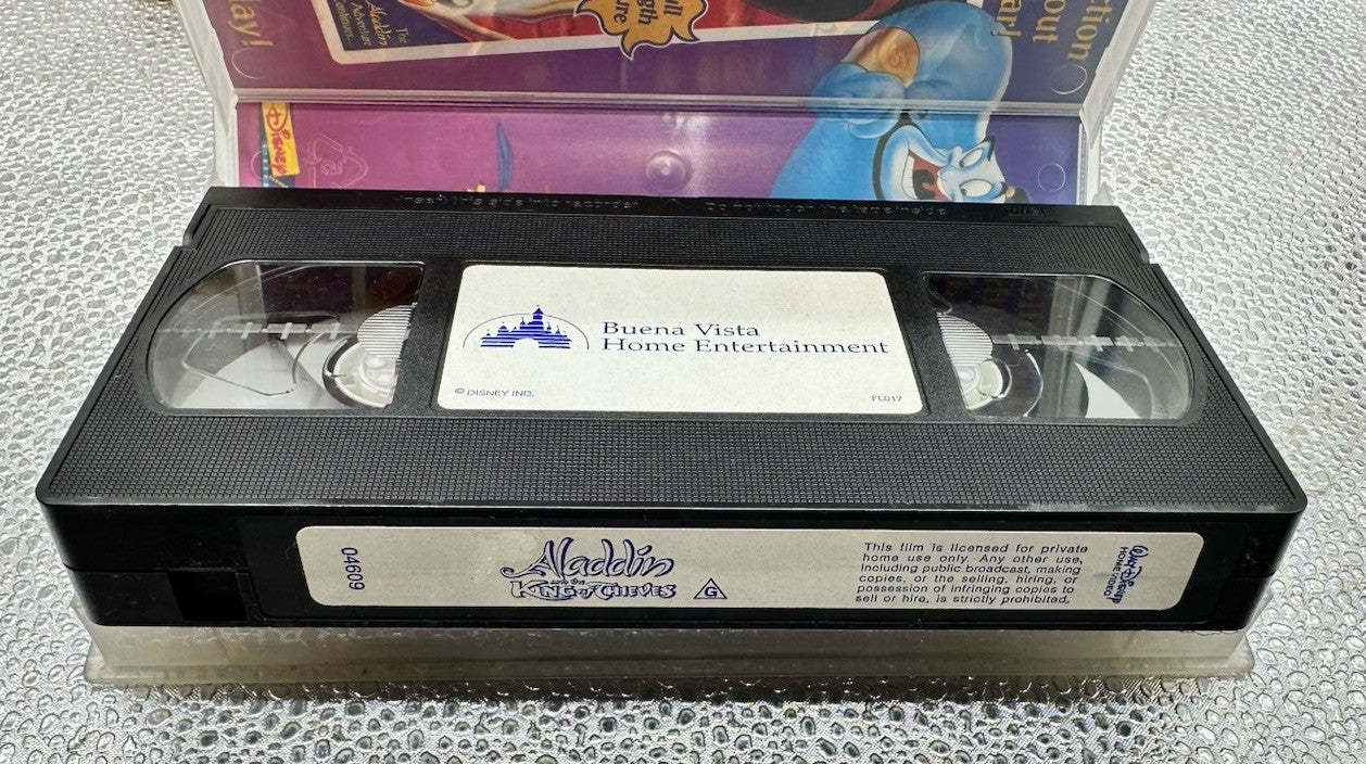 Aladdin And The King Of Thieves - Walt Disney - VHS Video Tape - In GC - 8731