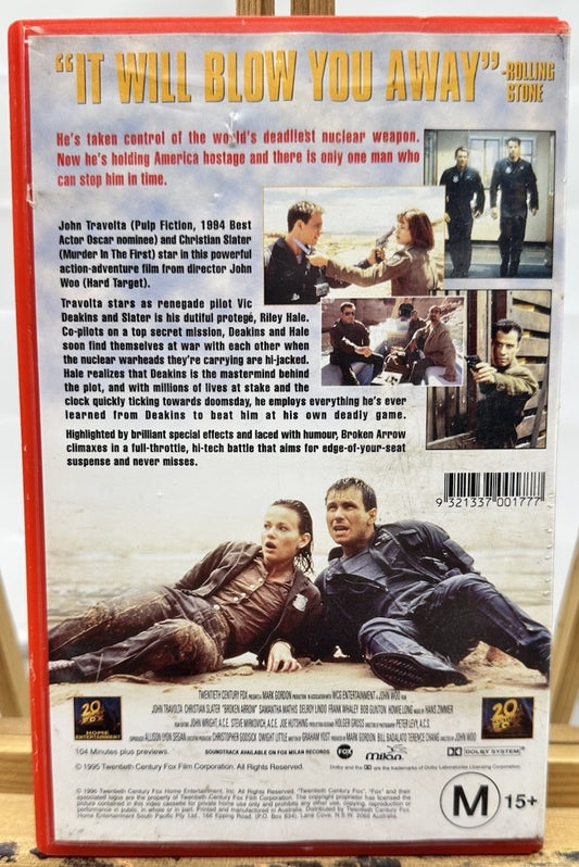 Brocken Arrow VHS Tape, Vintage M15+ EX-Rental 8946