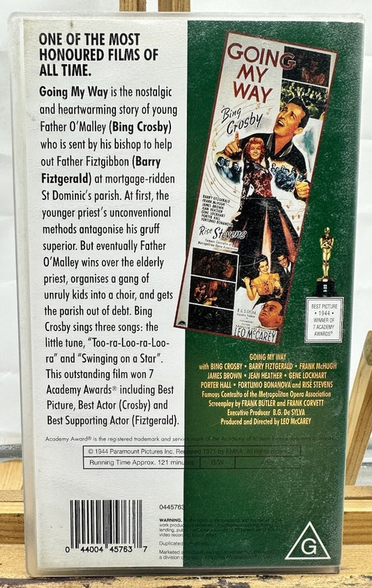 Going My Way VHS Tape, Bing Crosby, Vintage 8959