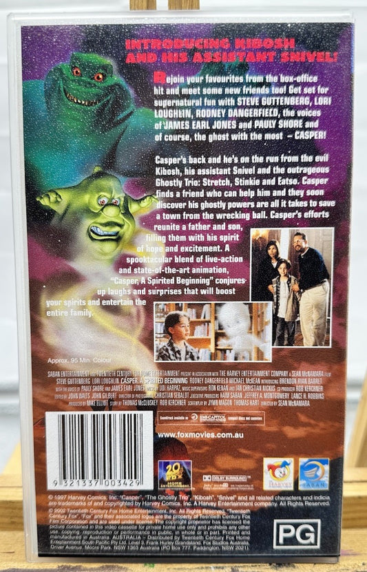 Casper A Spirited Beginning ~ VHS In Good Condition - 8732