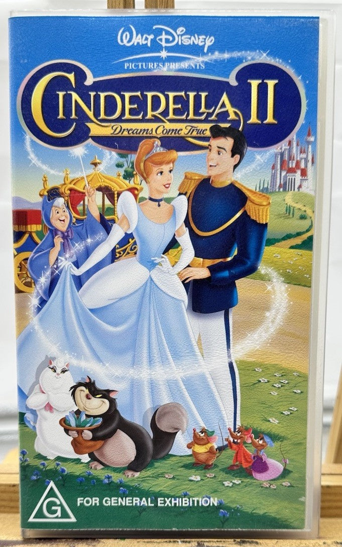 Cinderella 2 Dreams Come True : Walt Disney ~ VHS In Good Condition - 8628