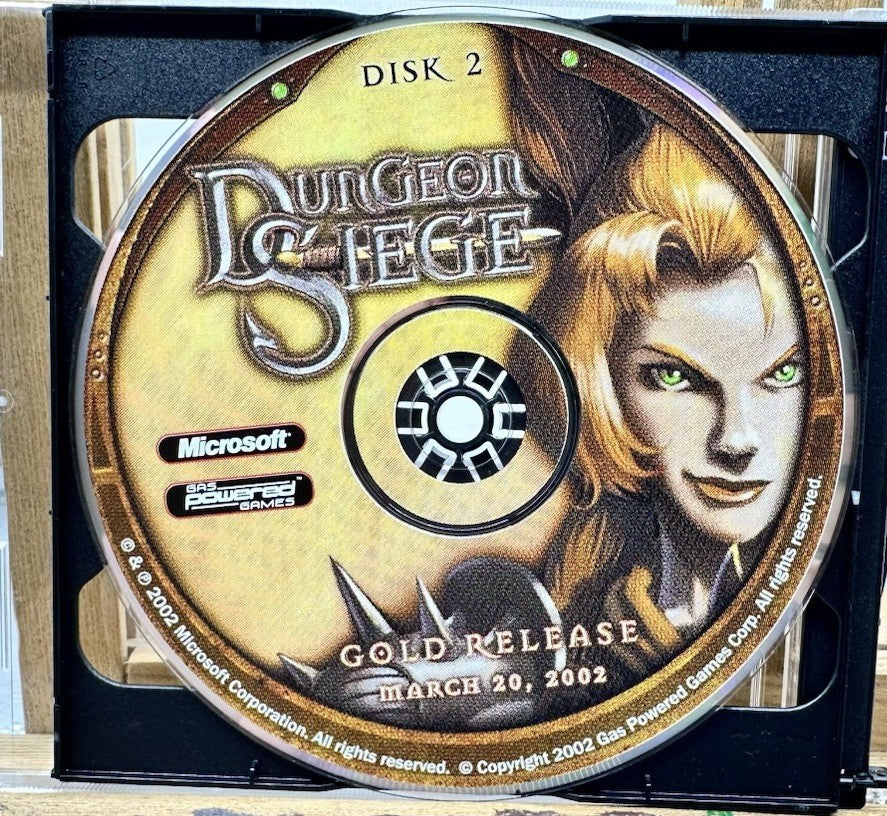 Dungeon Siege Gold Release March 20, 2002 PC Game - In Good Condition 8623