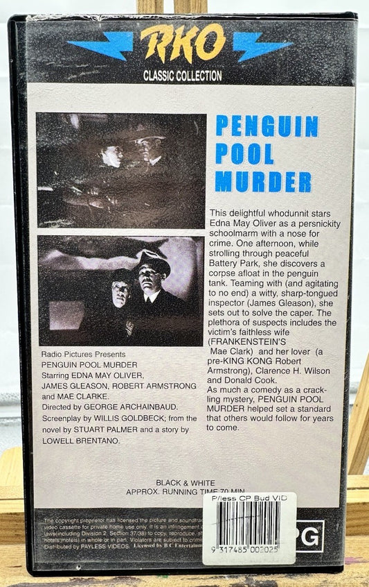 Penguin Pool Murder : RKO Classic Collection VHS Tape In Good Condition 8936