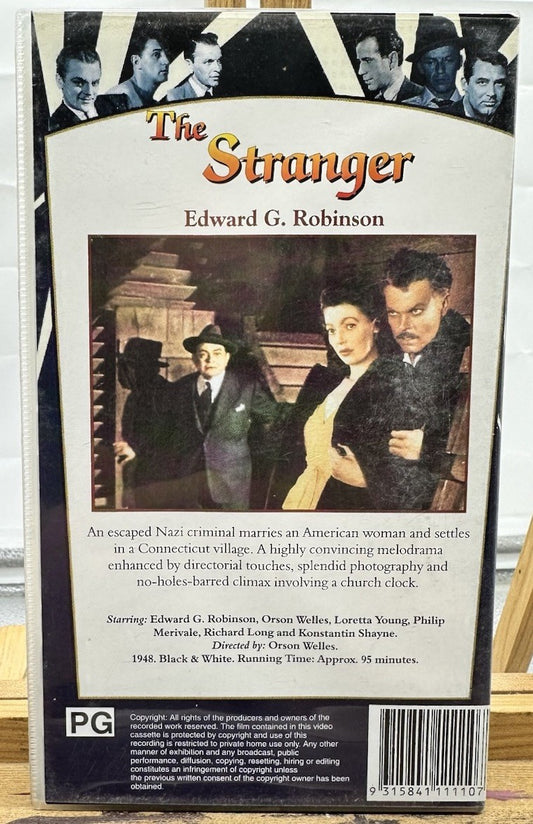 The Stranger : Edward G. Robinson VHS Tape In Good Condition 8953