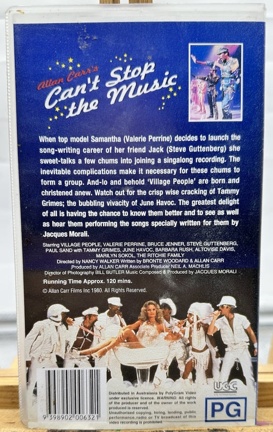 Allan Carr's Can't Stop The Music VHS Tape In Good Condition 8942