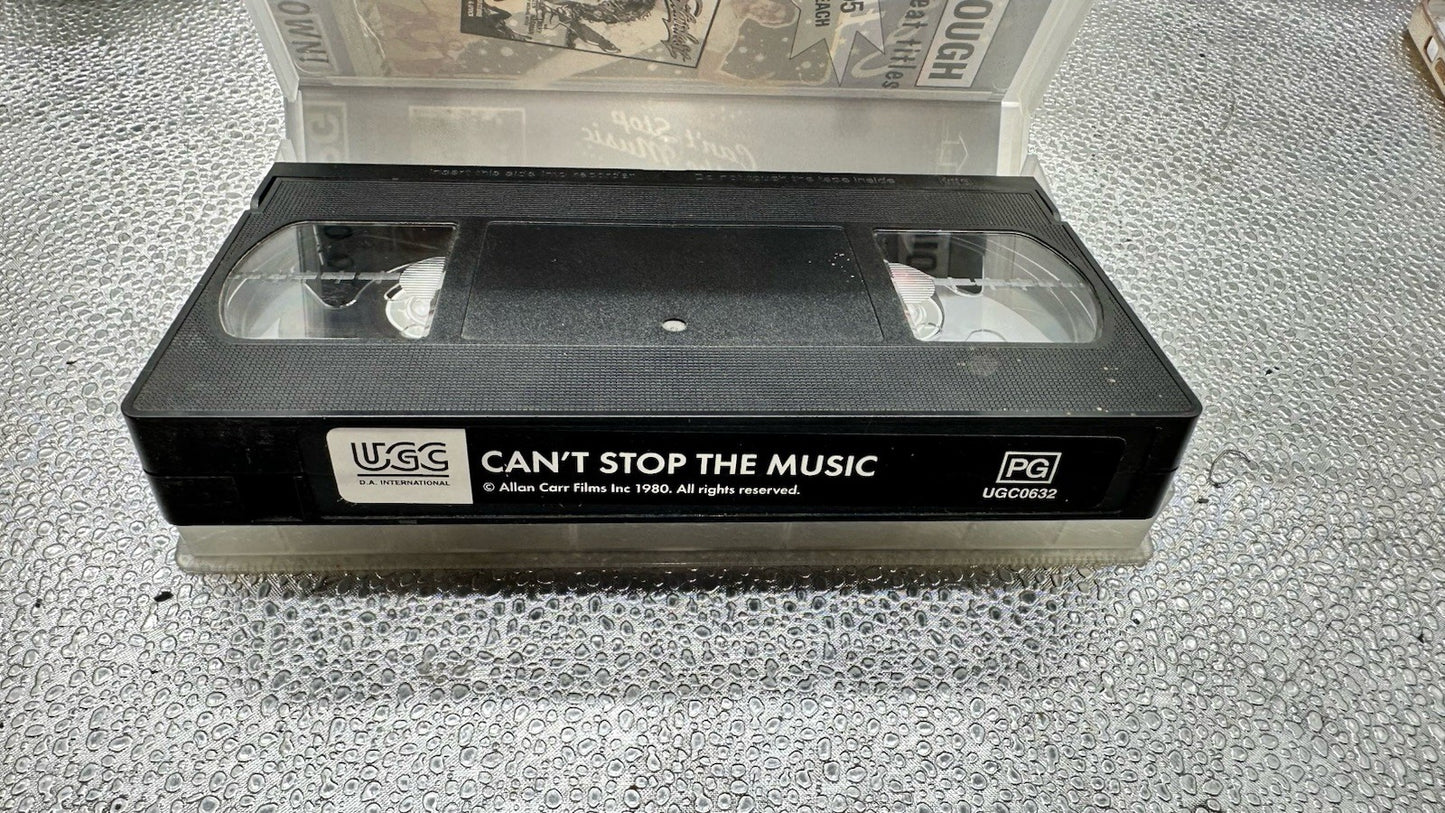 Allan Carr's Can't Stop The Music VHS Tape In Good Condition 8942