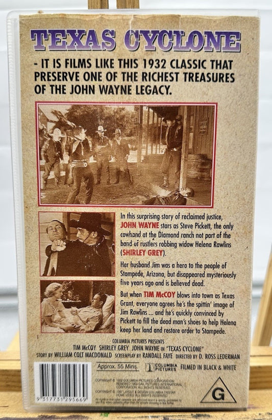 Texas Cyclone VHS Tape In Good Condition 8941