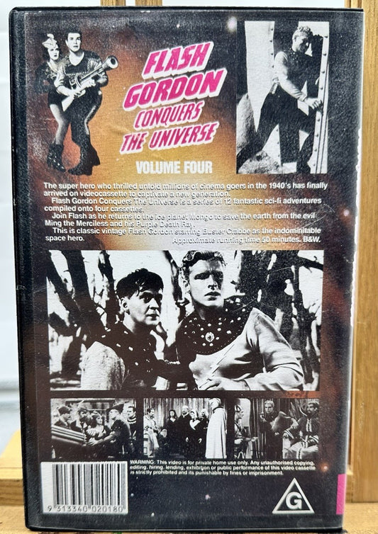 Flash Gordon : Conquers The Universe VHS Tape In Good Condition 8877