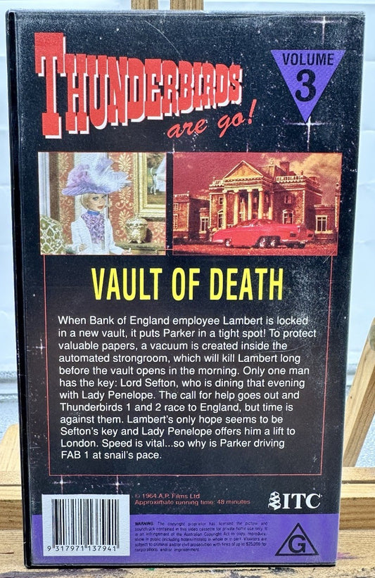 Thunderbirds Vault Of Death Volume 3 VHS Tape In Good Condition 8908