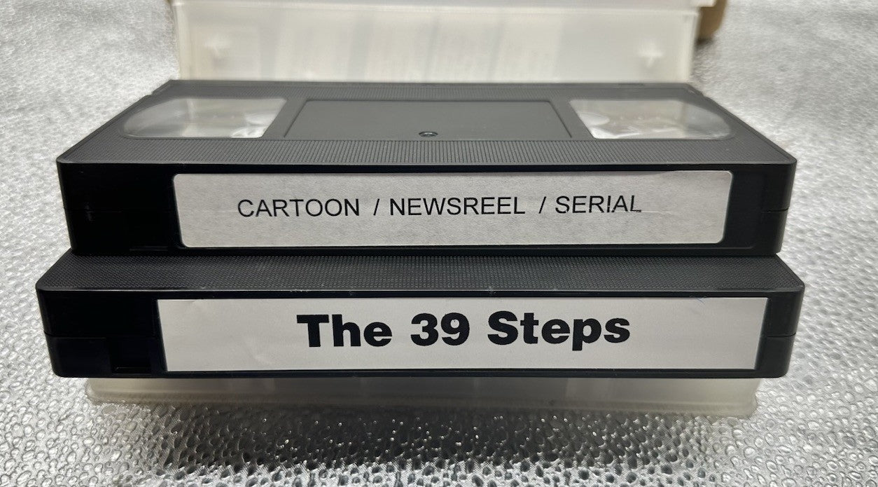 The 39 Steps Double Tape VHS Tape Damaged Case In Good Condition 8921