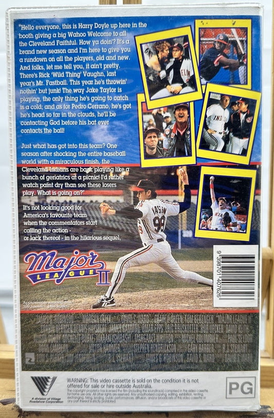 Major League 2 EX-Rental VHS Tape In OK Condition 8876