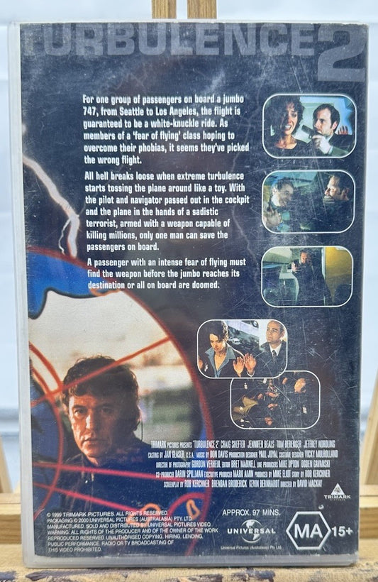 Turbulence 2 Fear Of Flying EX-Rental VHS Tape In OK Condition 8895