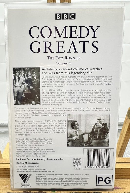 The Two Ronnies Volume 2 : BBC Comedy Greats VHS Tape In Good Condition 8847