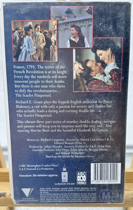 The Scarlet Pimpernel Double Tape VHS Tape Damaged Case In Good Condition 8969