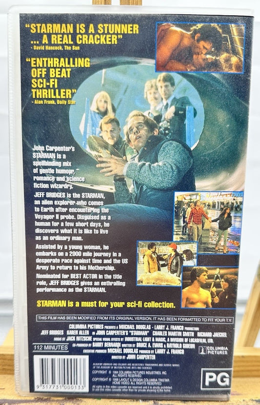 Starman : Jeff Bridges VHS Tape In Good Condition 8929