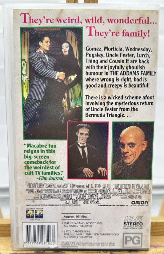 The Addams Family VHS Tape In Good Condition 8879