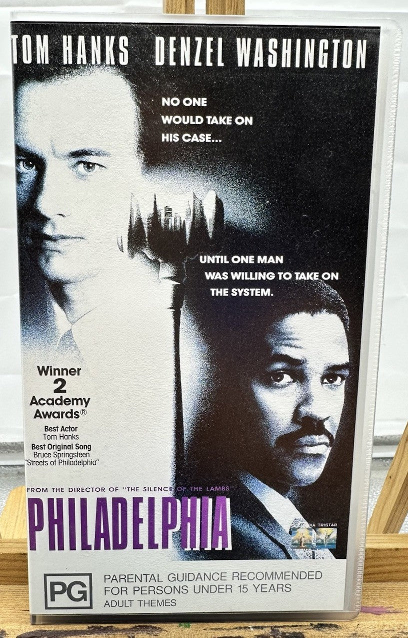 Philadelphia : Tom Hanks / Denzel Washington VHS Tape In Good Condition 8882